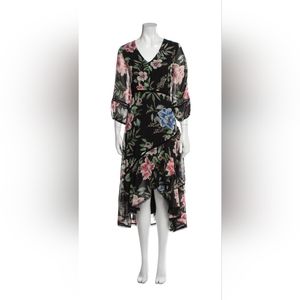 NEIMAN MARCUS Floral Print Long Dress NWT